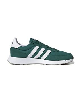 Men’s Adidas size 10.5  Forest Green Low-Top with White Stripes
